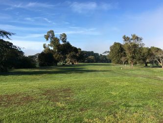 View from the 6th tee, a great driving hole, be careful of the trees on the right which make things difficult if you hit their way.